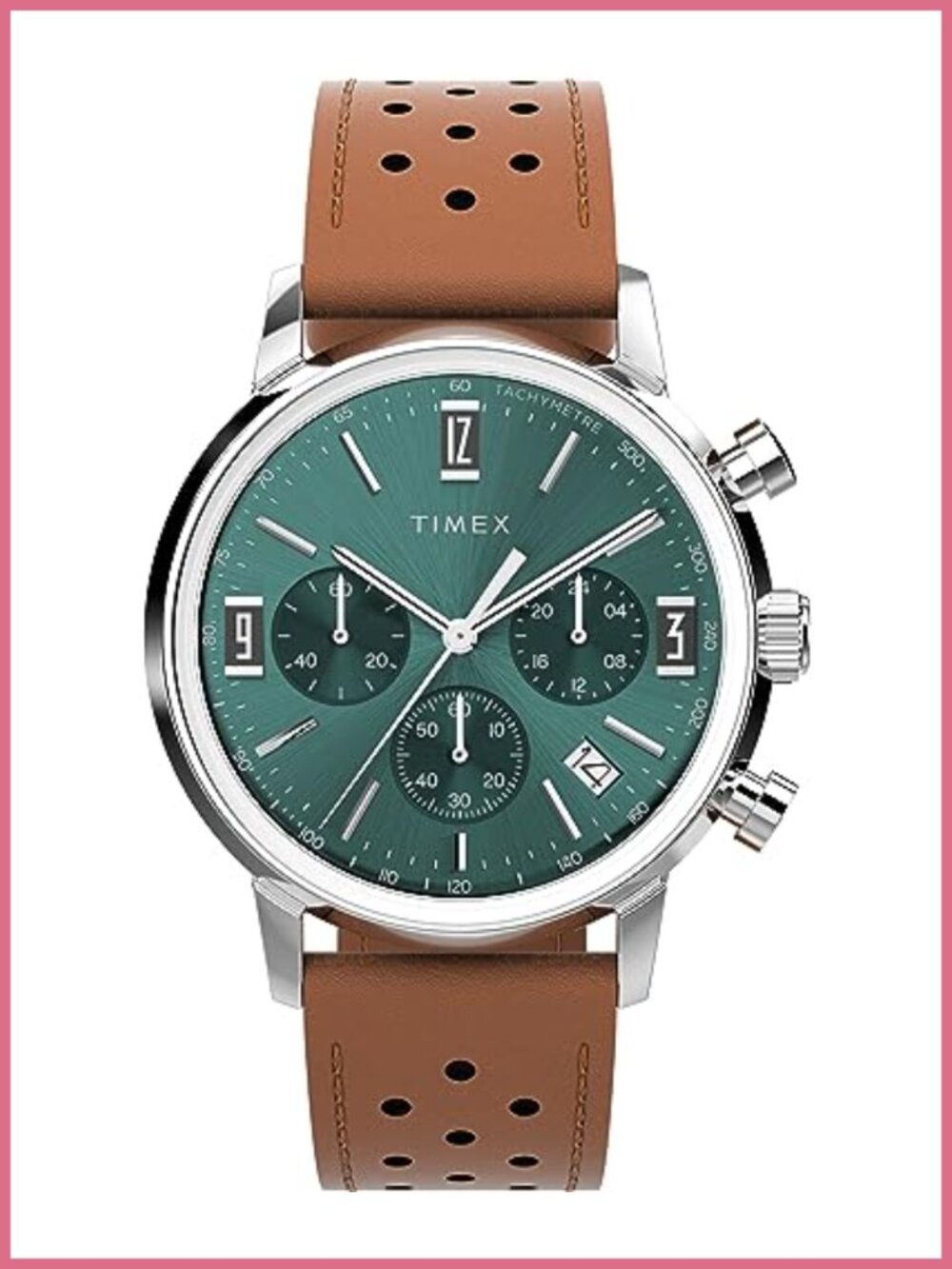 Timex Men's Marlin 40mm Chronograph Watch with Leather Strap